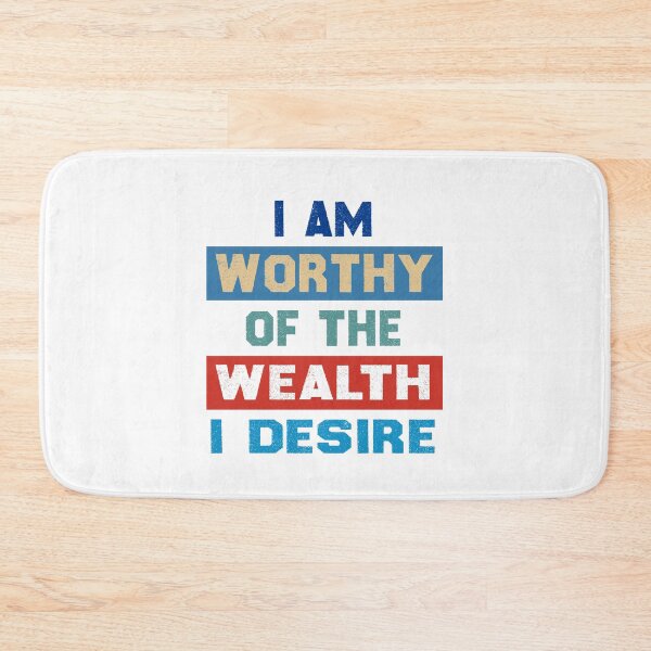 Item preview, I am worthy of the wealth I desire designed and sold by Deco-Design.