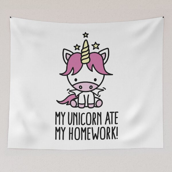 Item preview, My unicorn ate my homework designed and sold by LaundryFactory.