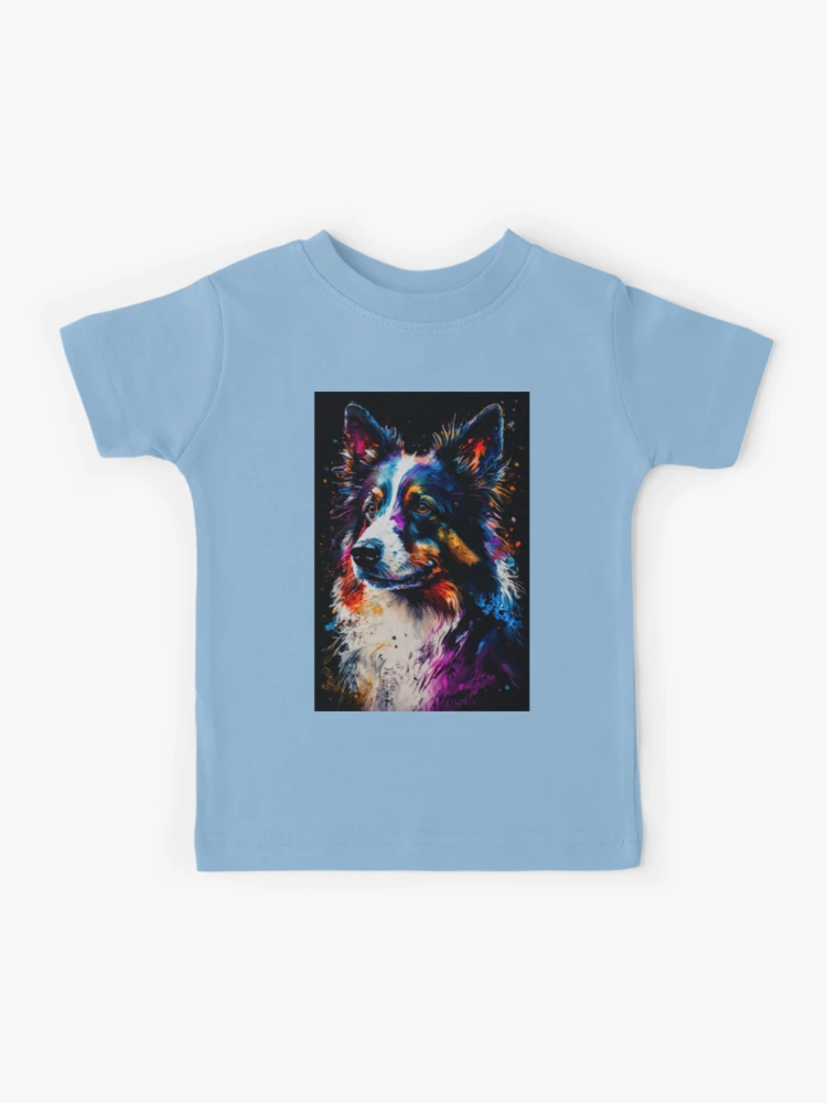 Kids T-shirts “Color Dog” with Textile Markers on