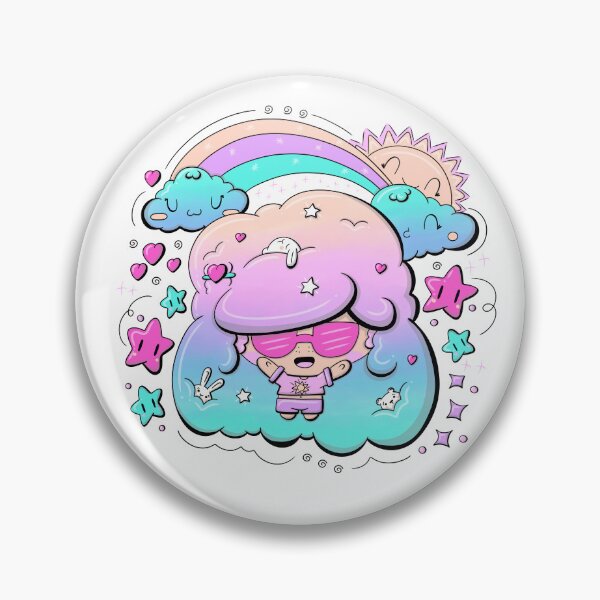 Item preview, Cute weather bubble head girl - sunshine  designed and sold by studiomogwai.