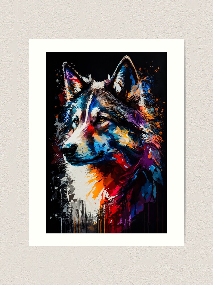 Husky sales abstract art