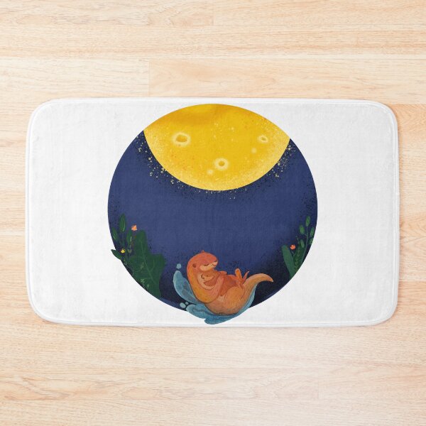 Item preview, Moongazing otters designed and sold by CreativeStrand.