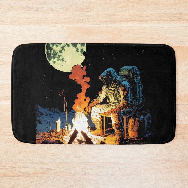 Item preview, Astronauts Camping And Lighting A Bonfire-Exploring The Moon designed and sold by FridPix.