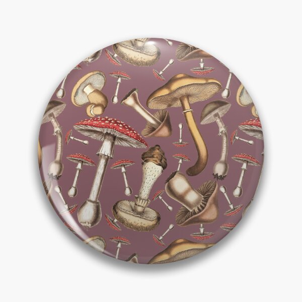 Item preview, A Mycologists Dream: Vintage Mushroom Pattern - Lilac designed and sold by CharlieCreates.