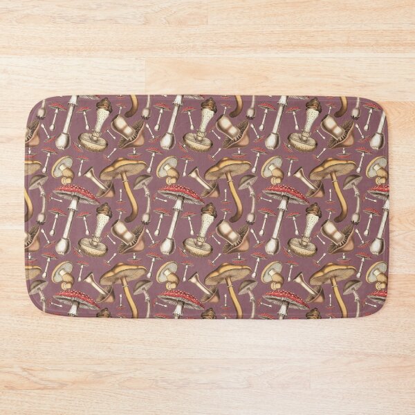 Item preview, A Mycologists Dream: Vintage Mushroom Pattern - Lilac designed and sold by CharlieCreates.