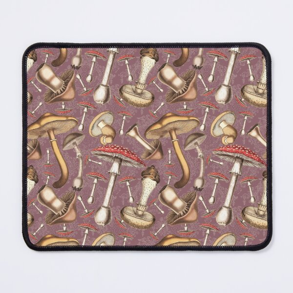 Item preview, Vintage botanical mushroom Illustrations and lace - Lilac designed and sold by CharlieCreates.
