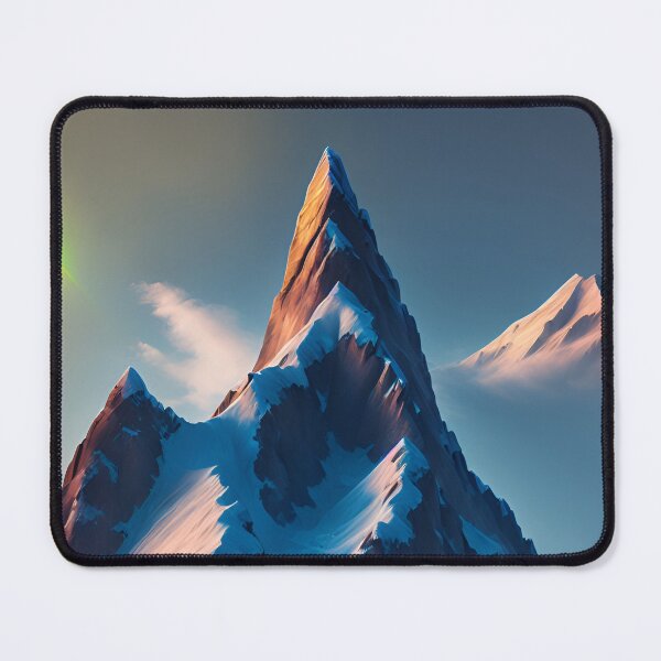 Item preview, A Majestic Mountain Peak Covered In Snow Ai Generated Art designed and sold by AiGens.
