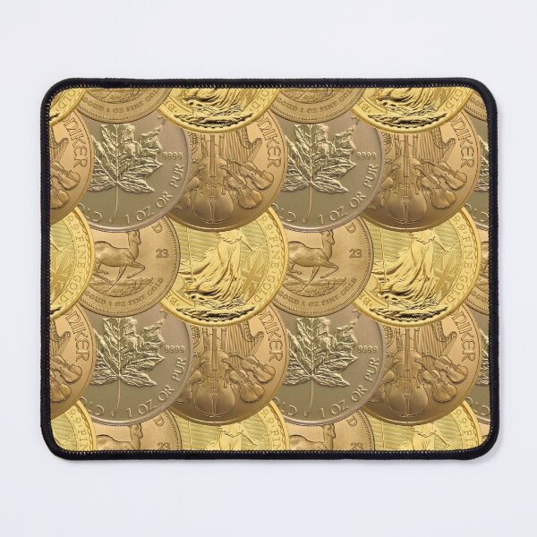 Item preview, Tiling Gold Coin Pattern designed and sold by SolarCross.