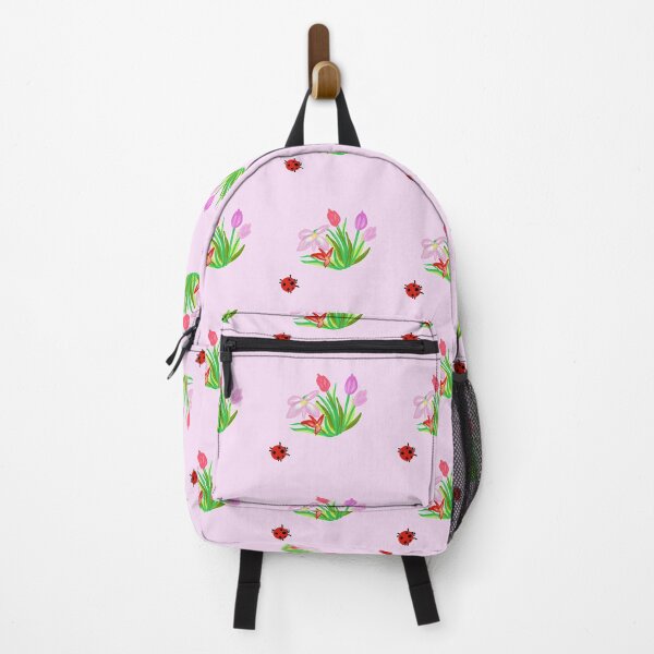 Item preview, Tulips and a Ladybug Pattern Pink designed and sold by MZ-Graphics-1.