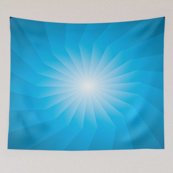 Item preview, Blue Starburst with a White Center Abstract Art designed and sold by Bruce ALMIGHTY Baker.