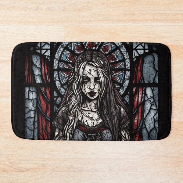 Item preview, Stained Glass Zombie Girl Villager designed and sold by Nightarcade.