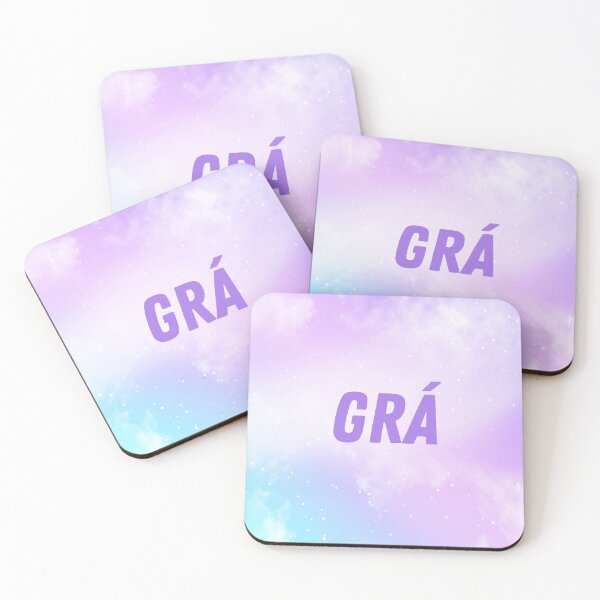 Item preview, Grá Irish Language Galaxy Background designed and sold by Irishprints.