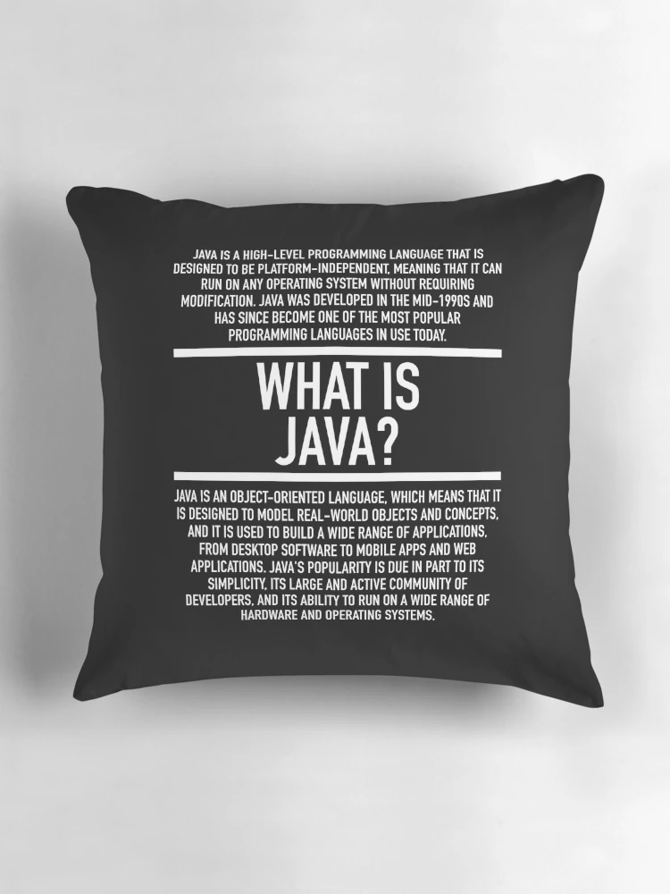 Thumbnail 3 of 4, Pillow, Java Defined  - Website Developer Coder designed and sold by HiddenVerb.