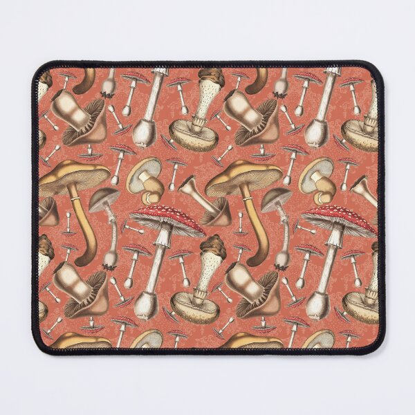Item preview, Mushroom Magic: Vintage Illustration Pattern - Peach designed and sold by CharlieCreates.