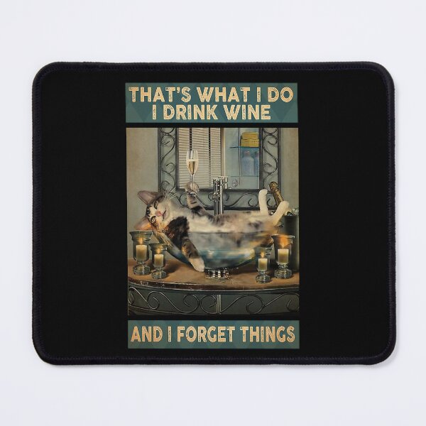 Item preview, AND I FORGET THINGS Funny Cat designed and sold by Delmonico2022.