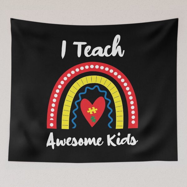 Item preview, I Teach Awesome Kids - Autism Awareness designed and sold by FirstTouch.