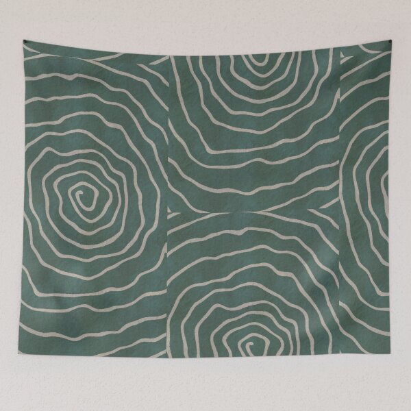 Item preview, Green and Beige Swirl designed and sold by ZedColors.
