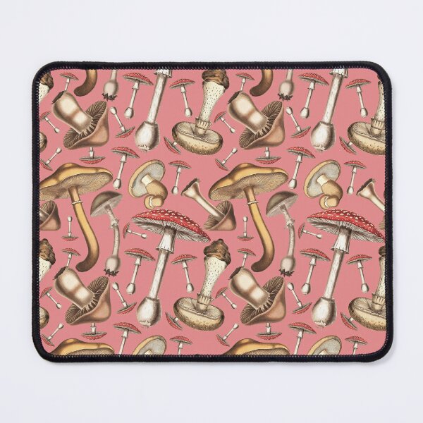 Item preview, Foraging in Style: Vintage Mushroom Illustrations - Pink designed and sold by CharlieCreates.