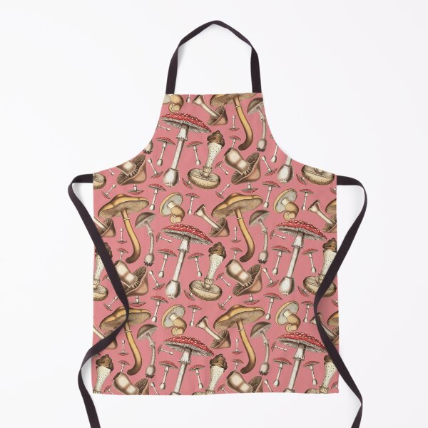 Item preview, Foraging in Style: Vintage Mushroom Illustrations - Pink designed and sold by CharlieCreates.