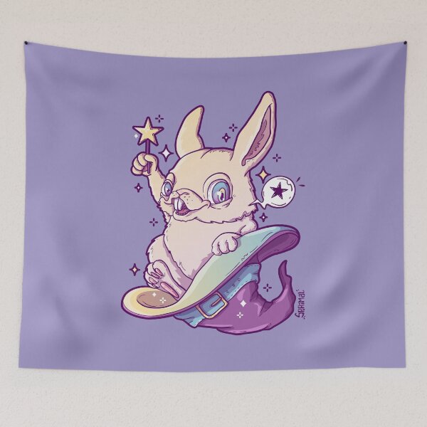 Item preview, Hoppy Wizard bunny magic pun designed and sold by SPIRIMAL.