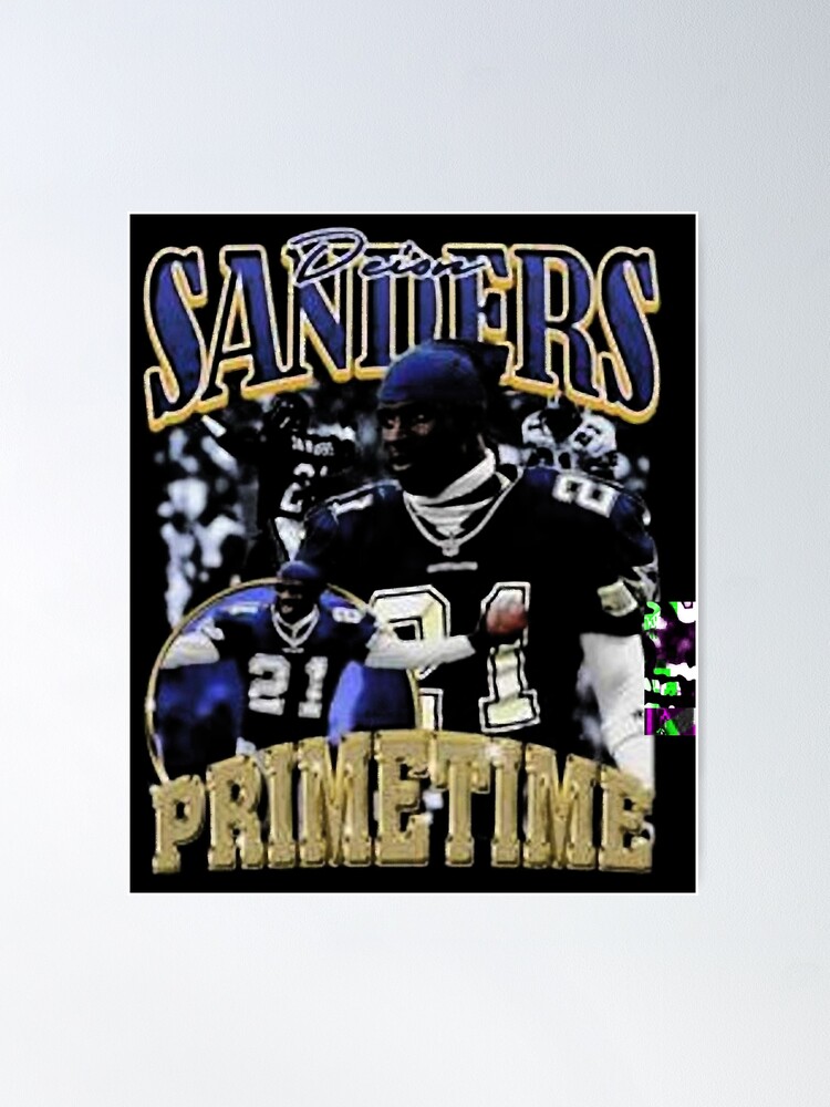 Deion Sanders Primetime Draft Night Swag Oldskool Poster