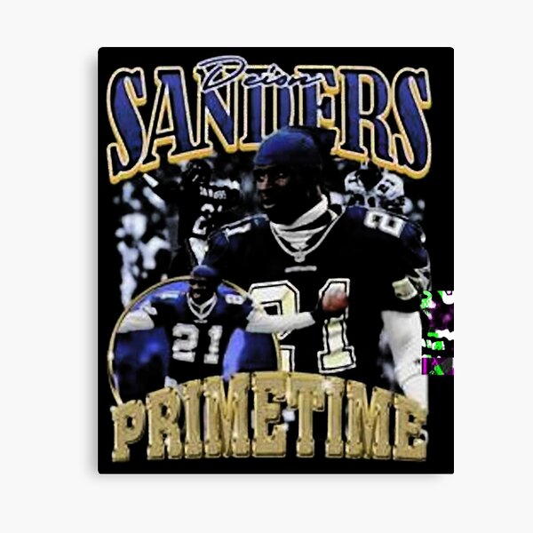 Deion Sanders Atlanta Falcons Pixel Art 1004 Canvas Print / Canvas