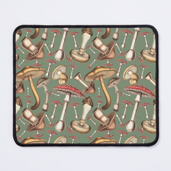 Item preview, Into the Woods: Vintage Mushroom Pattern - Sage designed and sold by CharlieCreates.