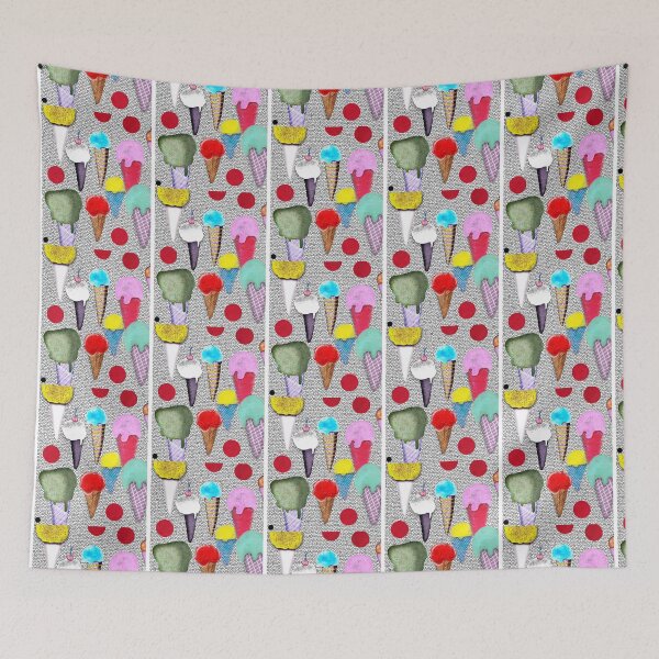 Item preview, Ice Cream Dessert Helado Stained glass Graphic designed and sold by UkraineSouveni.