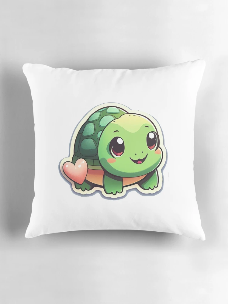 Thumbnail 3 of 4, Pillow, Turtle Stickers Cartoon Style designed and sold by PythonBase.