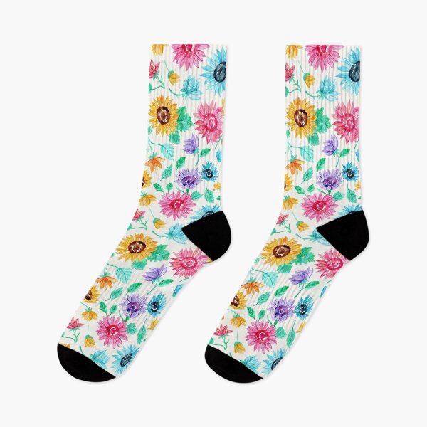 Item preview, Watercolour Rainbow Sunflowers designed and sold by Tangerine-Tane.