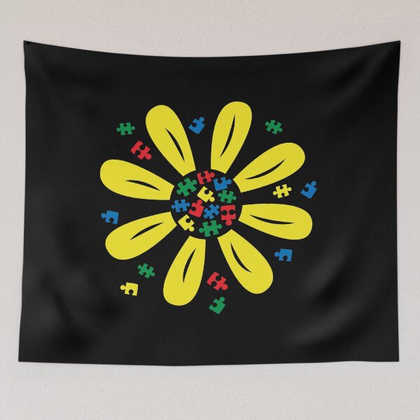 Item preview, Autism Awareness Puzzl Flower designed and sold by FirstTouch.