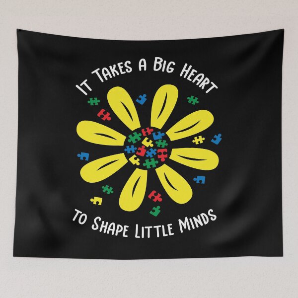 Item preview, It Takes a Big Heart to Shape Little Minds - Autism Awareness designed and sold by FirstTouch.