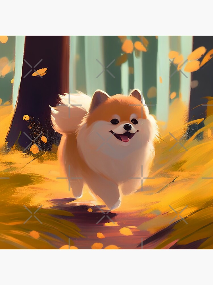 Running pomeranian hot sale