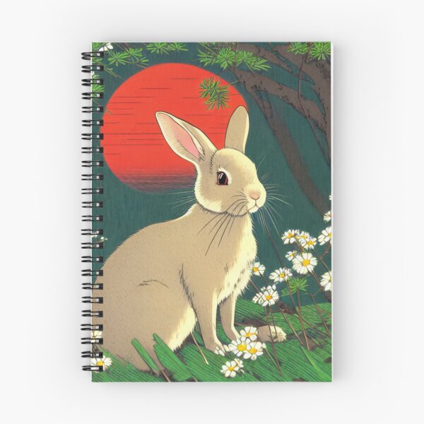 Item preview, Vintage Spring Daisies Rabbit in Wild Jungle Rabbits Activist designed and sold by wigobun.