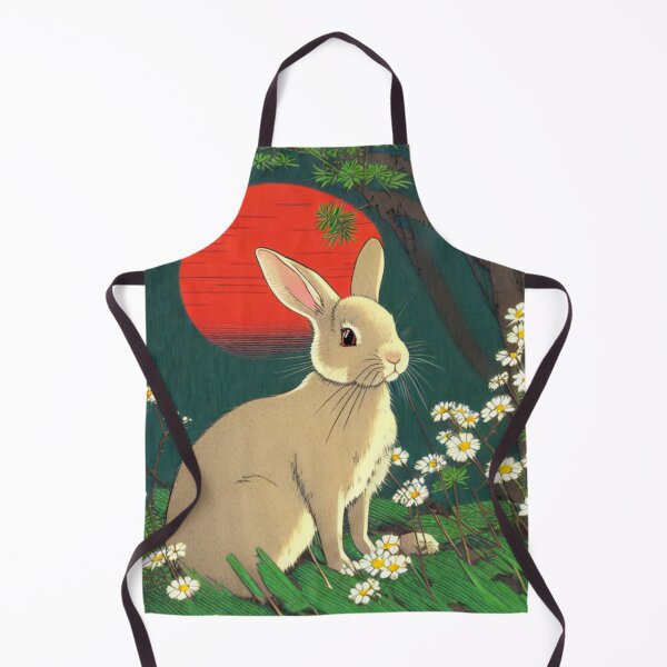Item preview, Vintage Spring Daisies Rabbit in Wild Jungle Rabbits Activist designed and sold by wigobun.