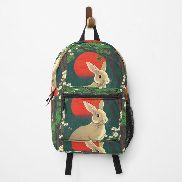 Item preview, Vintage Spring Daisies Rabbit in Wild Jungle Rabbits Activist designed and sold by wigobun.