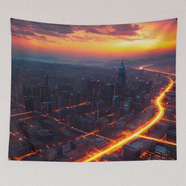 Item preview, Sunset Sails in the Harbour Glow designed and sold by D3monic.