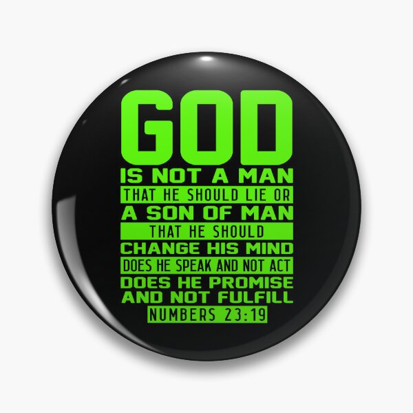 Item preview, Numbers 23:19 God Is Not A Man That He Should Lie designed and sold by plushism.
