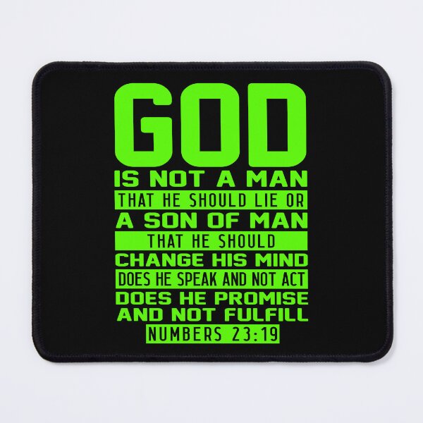 Item preview, Numbers 23:19 God Is Not A Man That He Should Lie designed and sold by plushism.