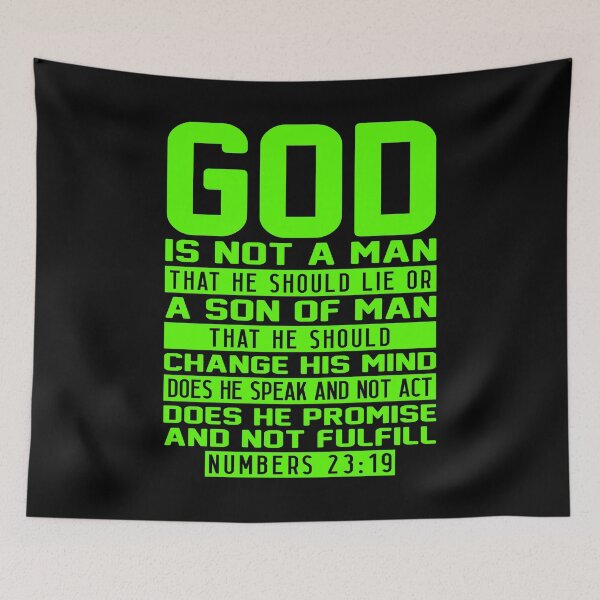 Item preview, Numbers 23:19 God Is Not A Man That He Should Lie designed and sold by plushism.