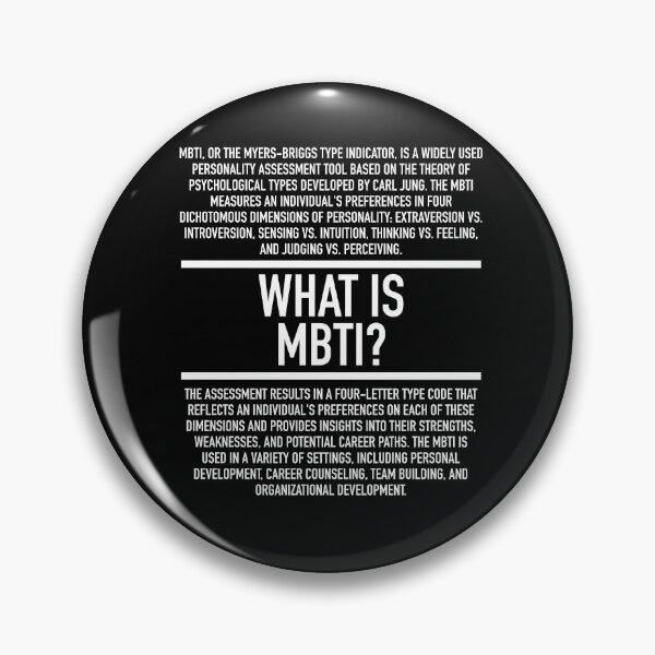 Item preview, MBTI Defined - Myers Briggs Type Indicator - Carl Jung designed and sold by HiddenVerb.