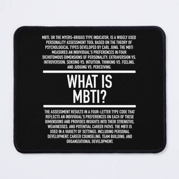 Item preview, MBTI Defined - Myers Briggs Type Indicator - Carl Jung designed and sold by HiddenVerb.