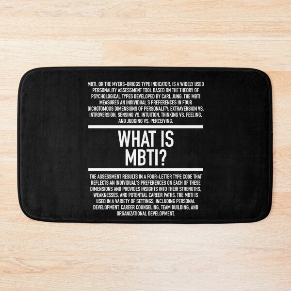 Item preview, MBTI Defined - Myers Briggs Type Indicator - Carl Jung designed and sold by HiddenVerb.
