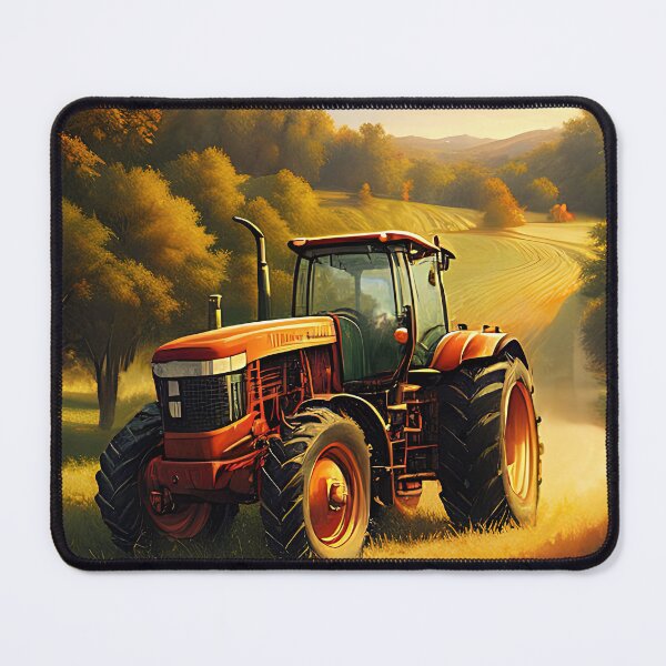 Item preview, Tractor in the farmlands, Rural life art designed and sold by ChaosEdits.