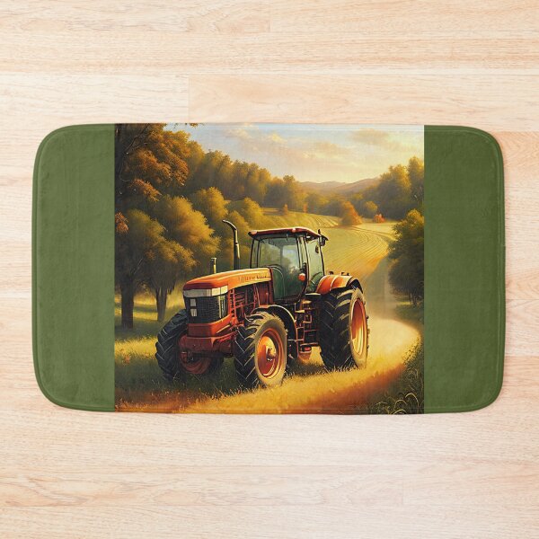 Item preview, Tractor in the farmlands, Rural life art designed and sold by ChaosEdits.