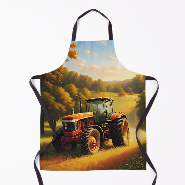 Item preview, Tractor in the farmlands, Rural life art designed and sold by ChaosEdits.