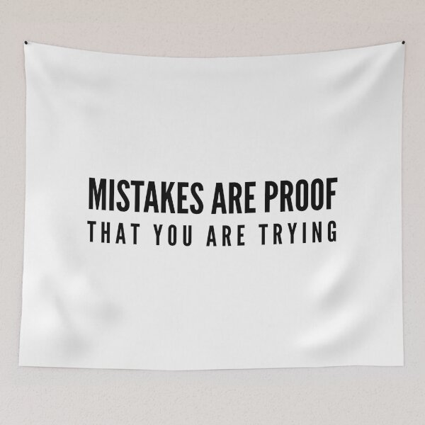 Item preview, Mistakes Are Proof That You Are Trying - Motivational Words designed and sold by texteestore.