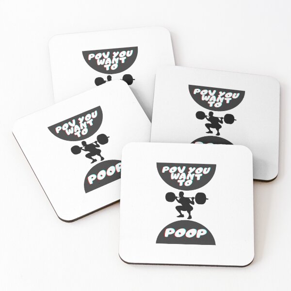 Item preview, POV you want to poop squats funny gym motivation designed and sold by TomFitCL.