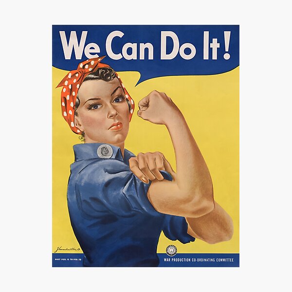 Iconic Rosie the Riveter Poster Photographic Print