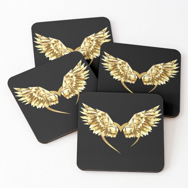 Item preview, Wings of golden love, Gift idea Gold heart, stylish, Original gift, Cool designed and sold by Ksmith-Style.